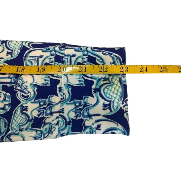 Lilly Pulitzer Skipper Popover Bomber Blue Get Trunky Small Elephant Sporty EUC - Picture 9 of 12
